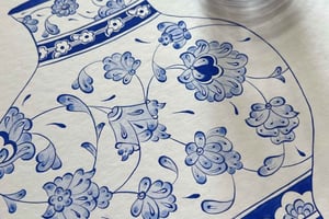 Clase de Pintura con Acuarela: Motivos florales tradicionales