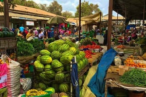 Dar es Salaam : visite du marché aux poissons, du marché frais et du marché d'art