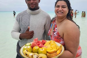 Snorkeling and swimming with dolphins in mnemba island