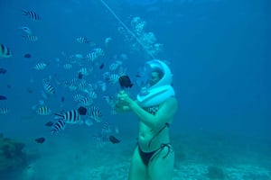 ザンジバルでの水中ウォーキング体験、泳ぐ必要はありません