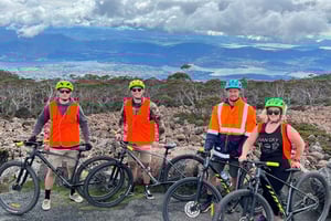 Da Hobart: Tour in bicicletta della cima del monte Wellington e della foresta pluviale