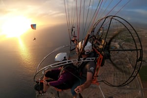Adeje: Paratrike Flying Tour with Hotel Pickup and Photos