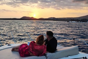 Gastronomische cruise bij zonsondergang met walvistour