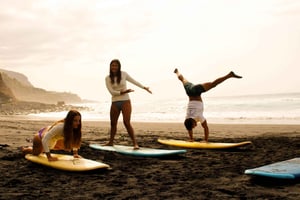 Surfekurs i Tenerife Sør