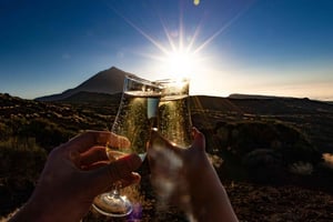 Teide: Rondleiding bij zonsondergang en sterrenkijken met diner