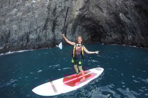 Teneriffa: Privatlektion i standup-paddel och snorkling inklusive foton