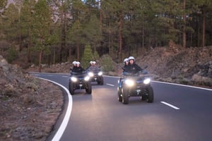 Teneriffa: Fyrhjuling vid solnedgången i Teide nationalpark