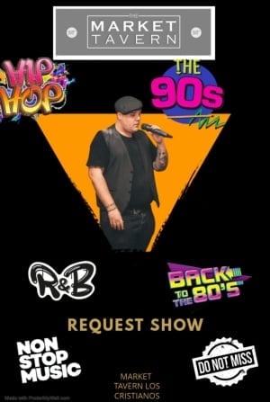 Piątkowe sesje zachodu słońca z Terrym w The Market Tavern, Los Cristianos