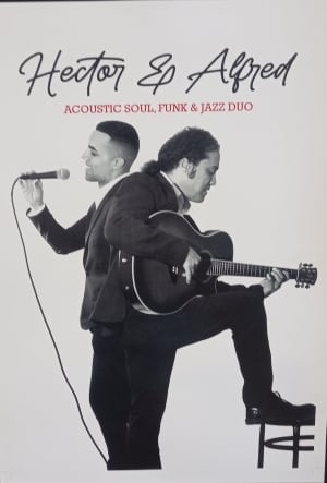 Hector & Alfred, spiller akustisk Soul, Funk & Jazz på El Paso, Los Cristianos