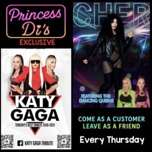 Lady Gaga ja Cher Princess Di'sissä