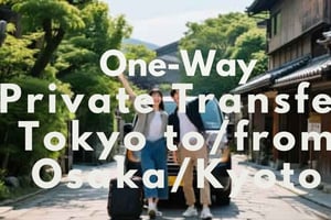 Guidet privat transport Tokyo ↔ Osaka/Kyoto med naturskønt stop