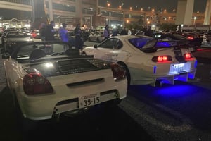 JDM Daikoku tour with MR2 Spider, open car