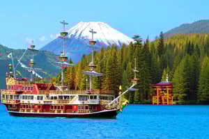 Limited: Mt. Fuji&Hakone, FREE Pirate Ship&Owakudani Ropeway