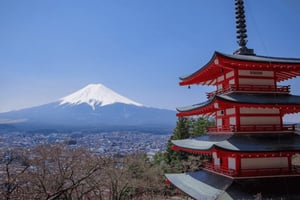 Excursão de 1 dia ao Monte Fuji e Hakone com guia em inglês