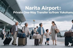 Lotnisko Narita: prywatny transfer w jedną stronę do/z Jokohamy