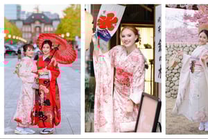 Tokyo: Asakusa Kimono Rental with Hairstyling and Makeup