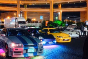 Tokyo : visite culturelle automobile avec arrêts à Daikoku et Tatsumi