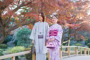 Tokyo: Kimono Rental inside Shinjuku Gyoen National Garden