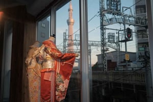 Tokio: Kimono-Verleih mit Haarstyling