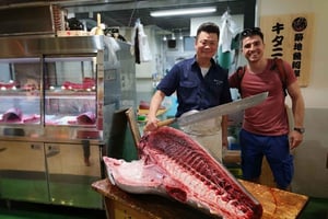 Tokyo: Tsukiji fiskemarkedstur (14 stopp, sjømatlunsj)