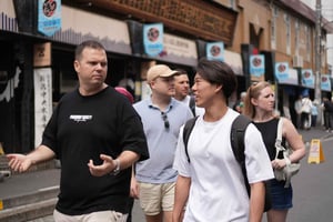 Tokyos fiskmarknad Rundvandring på Tsukijis fiskmarknad