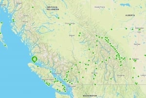 Audioguide de l'Ouest canadien en anglais et en allemand