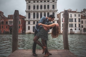 Venedig: Porträttsession i staden med professionell fotograf