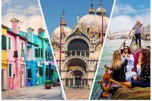 Venedig: Markusdom, Dogenpalast, Murano & Burano Tagestour