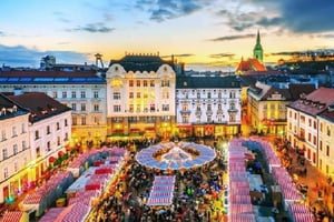 Desde Viena: tour privado de un día del castillo de Devin y Bratislava