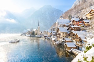 Hallstatts julmarknader – dagsutflykt i liten grupp från Wien