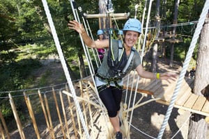 Kahlenberg Vienna: Biglietto d'ingresso e attrezzatura per il parco avventura della foresta