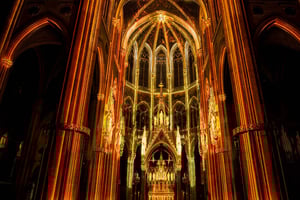 Vienna: Light of Creation at the Votive Church - an immersive light show
