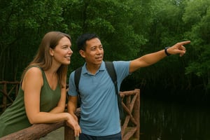 Can Gio : île aux singes, camp de guérilla, forêt de mangroves
