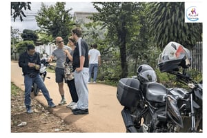 Da Lat: cascate, fattorie e pagode Tour in moto Easy Rider