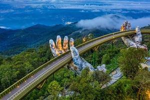 Z Da Nang lub Hoi An: Wycieczka do Ba Na Hills Golden Bridge