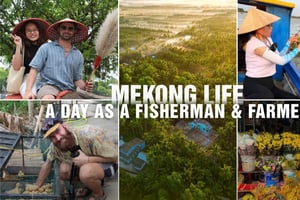 Depuis Hô-Chi-Minh-Ville : pêcheurs et fermiers du Mékong – visite écologique en petit groupe