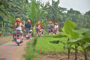 Tour di Hanoi in Vespa d'epoca con guide donne