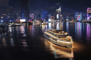 Hô-Chi-Minh-Ville : spectacle de marionnettes et dîner-croisière de luxe