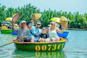 Хой Ан: Прогулка на лодке-корзине в кокосовом лесу