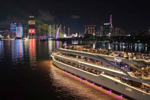 Cena de lujo a bordo del crucero Elite por el río Saigón