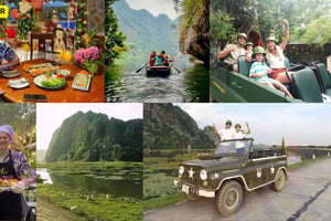 Ninh Binh: aula de culinária de 2 horas e aventura de jipe de 4 horas