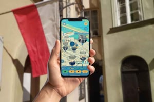 Tour a piedi della Varsavia medievale con app per smartphone