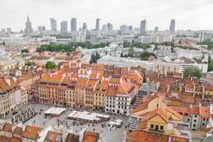 Warszawa: Express Walk med en lokal på 60 minutter