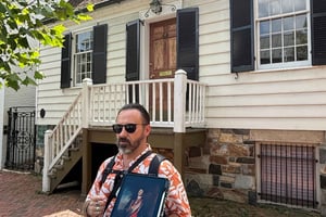 Gamlebyen i Alexandria (inngang til Gadsby Tavern og Christ Church)