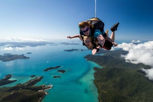 Airlie Beach : saut en parachute tandem au-dessus des Whitsundays