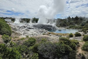 Auckland: villaggio di Whakarewarewa, Wai-o-Tapu e cascate di Huka