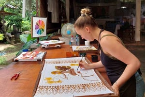 Bali: Widya traditionell batik-hantverksworkshop
