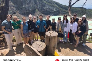 Bandung: White Crater, heiße Quelle, Tee und Mittagessen inklusive