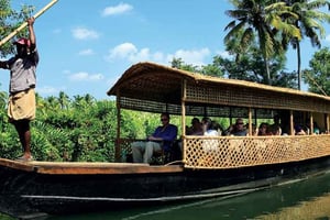 Cochin: Half-Day Backwater Village Eco Boat Cruise W/ Lunch