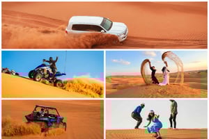 Doha: Desert Safari with ATV/Quad, Camel Ride, SandBoarding